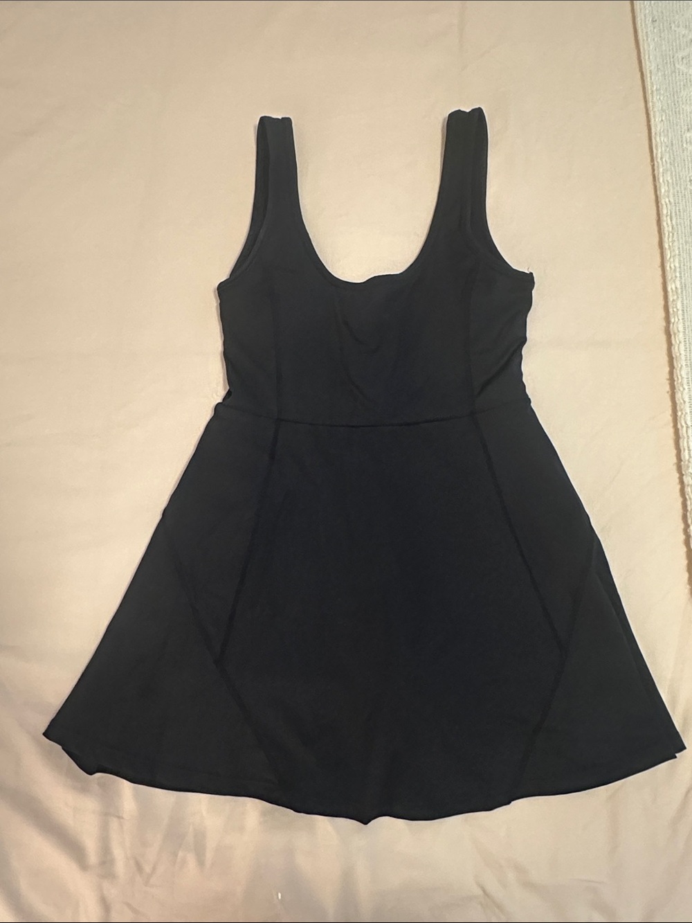 Black Sleeveless Fit-and-Flare Dress